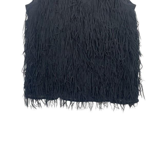 Tank top with fringe black size medium by Soaked in Luxury - Picture 2 of 5